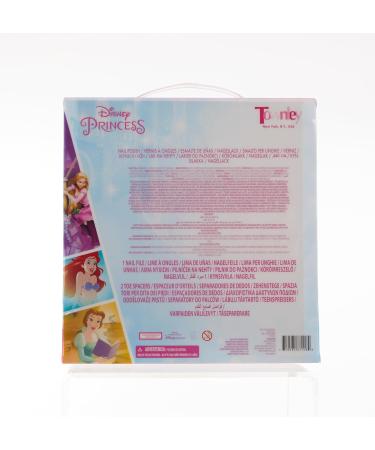 Disney Princess 15 Piece Water-Based Nail Polish Set for Kids | Quick Dry & Peel Off | Gift Kit with Toe Spacers | Ages 3 - Buy Online on GoSupps.com