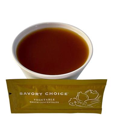 Savory Choice Reduced Sodium Vegetable Broth Concentrate - 50 Stick Packs (9.6g Each) - Buy Online on GoSupps.com