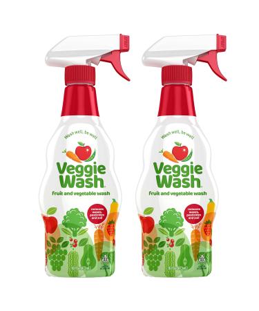 Veggie Wash Fruit & Vegetable Wash, Produce Wash and Cleaner, 16-Fluid Ounce, Pack of 2 Unscented  Pack of 2