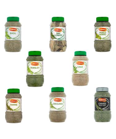 Schwartz Herbs Pick N Mix - Choose From 8 Flavours | Basil Bay Leaves Whole Mixed Herbs Parsley Sage Thyme Oregano | Perfect Herbs Gift Set for Herbs Lovers - Pack of 2