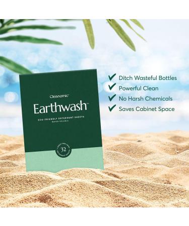 earthwash - Laundry Detergent Sheets Scent-Free (32 Loads) The Perfect Hypoallergenic Eco-Friendly Plastic Free Strips Ideal for Travel/Home Use. Biodegradable-Easy Dissolve True Eco-Wash - Buy Online on GoSupps.com