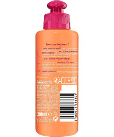 L OR AL PARIS - Split Ends Cream - Long Hair - Leave-in Treatment - Seals Split Ends and Repairs Lengths - Castor Oil - 200 ml - Buy Online on GoSupps.com