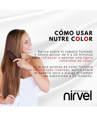 Nirvel NUTRE COLOR FLUOR Carmine 200mL Masque de cheveux professionnel - Buy Online on GoSupps.com