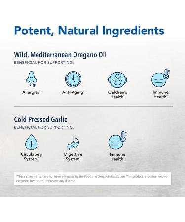 NORTH AMERICAN HERB & SPICE OregaMax - 90 Vegi Caps - Pack of 3 - Healthy Digestive & Immune Support - Oreganol P73 Oregano Oil Supplement with Garlic & Onion - Non-GMO - 270 Total Servings - Buy Online on GoSupps.com