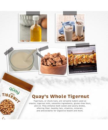 Quay Naturals Whole Tiger Nuts - 16 oz | Premium Quality | Gluten-Free | Rich in Fiber - Buy Online on GoSupps.com