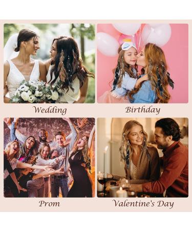 Handmade Boho Feather Hair Clips - 3 Piece Set for Women & Girls | Hippie Headband Headdress with Clip Comb | Stylish Hair Extensions & Accessories - Buy Online on GoSupps.com