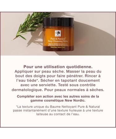 New Nordic Pure and Natural Deep Cleansing Balm 100ml - Makeup Remover Cleanser Balm - Remove Impurities and Makeup - Suitable for All Skin Types - Suitable for Men and Women - Buy Online on GoSupps.com