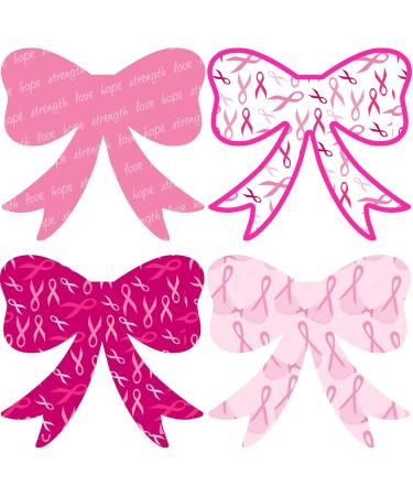 24 Gorgeous Edible Pre-Cut Wafer Bows: Breast Cancer Designs - Buy Online on GoSupps.com