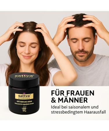 Sattva Ayurveda Cr me anti-perte de cheveux - Cr me naturelle ayurv dique contre la chute des cheveux sans rin age - Nourrit et renforce le cuir chevelu - Favorise la croissance des cheveux - R duit - Buy Online on GoSupps.com