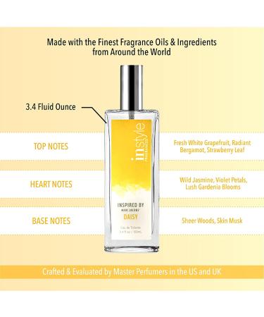 Instyle Fragrances | Marc Jacobs Daisy Inspired | Women's Eau de Toilette | Vegan, Paraben & Phthalate Free | 3.4 Fl Oz - Buy Online on GoSupps.com