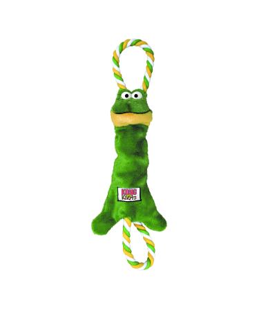 KONG Tugger Knots Frog Tug Toy Minimally Filled Robust Loops For Small/Medium Dogs 1 Piece (Pack of 1) 1