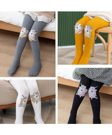 Silkglory 3PCS Baby Toddler Tights with Glitter Print | Seamless Cotton Pantyhose for Girls 2-4 Years | Cute Pattern Leggings for Newborns - Buy Online on GoSupps.com