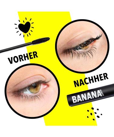 Banana Beauty Vegane Mascara Schwarz Intensive Long-Lasting Eye Makeup for Defined Lashes - Buy Online on GoSupps.com