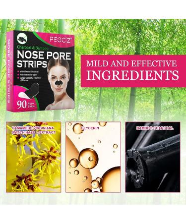 AGETITY Nose Strips 90 Pcs - Blackhead Remover for Women - Deep Cleansing Pore Strips - Buy Online on GoSupps.com