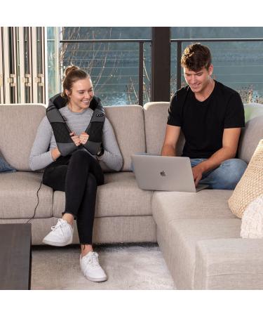 Deep Tissue 3D Kneading Pillow Massager with Heat - Shiatsu Back, Neck & Shoulder Massage - Relieve Muscle Pain at Home, Office, Car - Buy Online on GoSupps.com