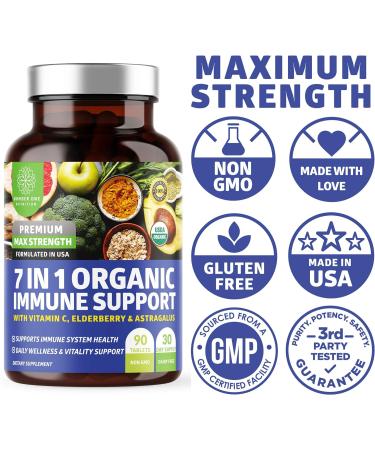 Number One Nutrition Premium 7 in 1 Immune Support - 90 Tablets - Buy Online on GoSupps.com