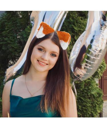 FRCOLOR Plush Cat Ear Cosplay Headband Plush Furry Neko Ears Birthday Cosplay Party Headbands Hair Accessories for Women Girls Adult Kids Assorted Color 3 - Buy Online on GoSupps.com