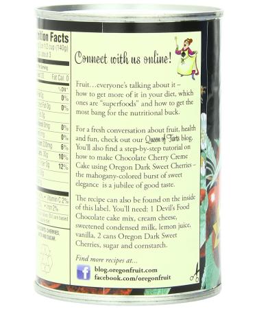 Oregon Fruit Dark Sweet Cherries in Heavy Syrup 15oz (Pack of 8) - Buy Online on GoSupps.com