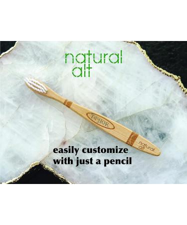 Kids Bamboo Toothbrush Crayon Set - Eco-Friendly, Soft Bristles, Non-BPA | Educational Bonus | 4 Pack - Buy Online on GoSupps.com