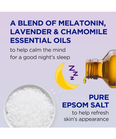 Dr Teal's Melatonin & Essential Oil Blend Epsom Salt Sampler Set | Relaxing Foaming Bath 2 Piece - Shop Internationally - Buy Online on GoSupps.com