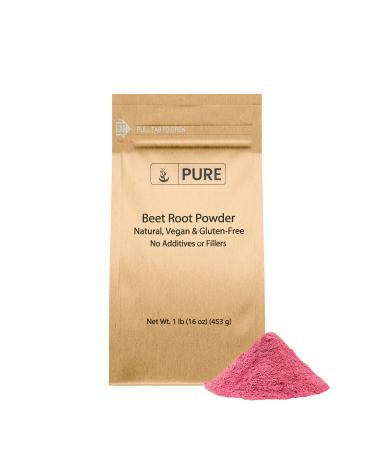 Pure Original Ingredients Beet Root Powder (1lb) Smoothies, Rich Color, Non-GMO, Folate 1 Pound (Pack of 1)
