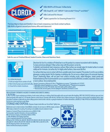 Clorox Disinfecting Wipes Value Pack - 75 Count Each (Pack of 2) | Bleach Free Cleaning Wipes - Buy Online on GoSupps.com