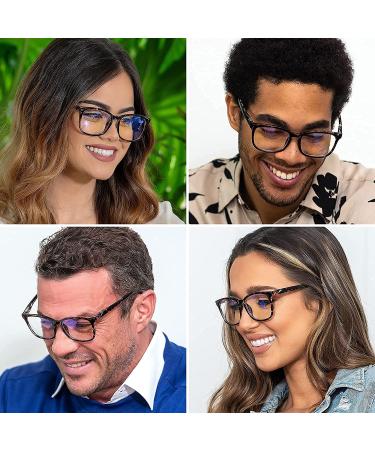 Readerest Blue Light Blocking Reading Glasses - 3.25 Magnification Anti-Glare UV Protection for Men & Women - Reduce Eyestrain & Fatigue - Stylish Rose Tortoise Design - Buy Online on GoSupps.com