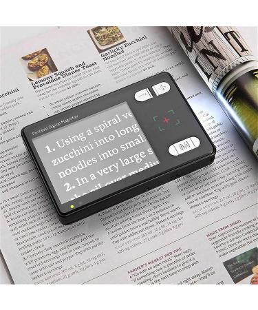 Electronic Reading Aid Digital Magnifier 3.5 Inch LCD Screen 2x-32x Zoom Foldable Handle for Reading Small Prints & Low Vision Seniors Digital magnifiers Visually impaired - Buy Online on GoSupps.com
