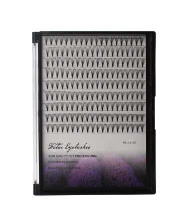 20D Premade Volume Fans Eye Lashes Extensions Short Stem D Curl Thickness 0.07mm Individual False Eyelashes Soft Lightweight Makeup Eyelashes Extensions 10-16mm Available (13MM)