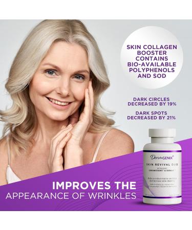 DermGenix Skin Revival Duo Multi Vitamins for Healthy Skin Hair and Nails. With ceramides antioxidants Zinc and Vitamin C for Skin Radiance and Elasticity 30 Capsules - Buy Online on GoSupps.com