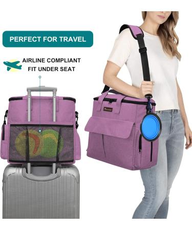 Airline Approved Pet Travel Bag - Modokers Weekend Dog Ice Set for Dogs & Cats - Multifunctional Organizer in Pink - Buy Online on GoSupps.com