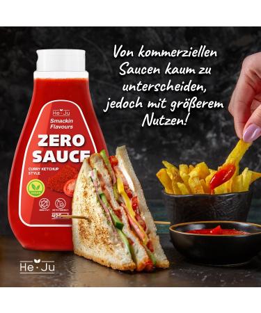 Zero Curry Ketchup Sauce 1x 425ml Light Sauce No Fat & No Added Sugar Vegan & Gluten Free Keto Friendly (425ml (1 Pack)  - Buy Online on GoSupps.com