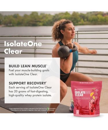 NutraOne Clear Whey Protein Powder Drink Mix Naturally & Artificially Flavored Clear Protein Drink 20g of Protein Zero Sugar (Sour Green Apple - 30 Servings) - Buy Online on GoSupps.com