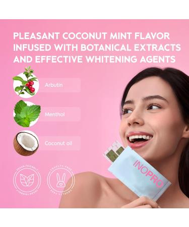 InoPro Peroxide-Free Teeth Whitening Strips - Gentle Whitening for Sensitive Teeth - Deep Stain Removal - 14 Treatments - Buy Online on GoSupps.com