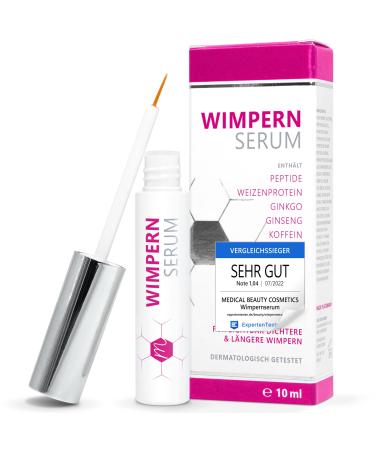 Hormone -free: eyelash serum 10ml - test winner - with hyaluron collagen peptides wheat protein - eyelash serum without hormones protects and strengthens the eyelashes.With aloe vera ginseng and panthenol. - Buy Online on GoSupps.com