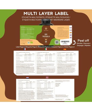 Buy Organic Triphala 360 Capsules - 2000mg High Dose - Vegan Additive-Free - Premium Indian Fruits - True Nature - Laboratory Tested in Germany - Buy Online on GoSupps.com