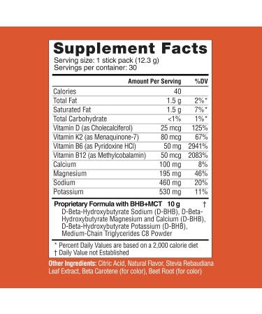 Real Ketones Prime D - Exogenous Keto BHB + MCT Electrolyte Drink Mix 60 Packets Orange Blast - 60 Servings - Buy Online on GoSupps.com