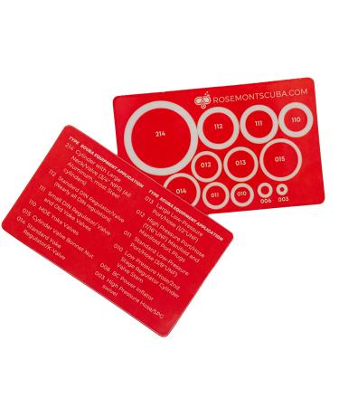 Rosemont Scuba Scuba Diving O-Ring Sizing Guide & Reference Chart - Covers The 12 Most Common Diving O-Rings