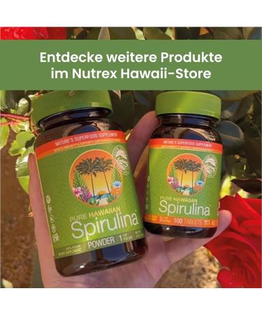 Nutrex Hawaii Pure Hawaiian Spirulina 1000mg 180 Vegan Tablets Gluten-Free Soy-Free Laboratory Tested for Optimal Health - Buy Online on GoSupps.com