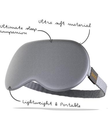 SMUG Satin Sleep Mask | Deep Dream Eye Mask for Women & Men | Soft Sleep Mask for Skin Nourishment & Dark Circle Reduction | Light Blocking Eye Mask | Grey - Buy Online on GoSupps.com