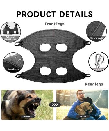 ZVBBON Dog Nail Trimming Hammock - Breathable Sling for Grooming Small & Large Dogs (L Black) - Buy Online on GoSupps.com