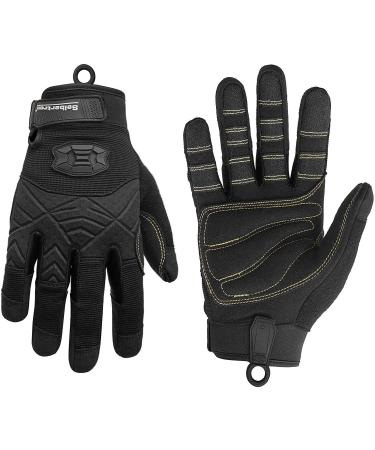 Seibertron Full Finger Padded Palm Lightweight Breadable Climbing Rope Gloves/Climbing gloves for climbers climbing rescue adventure sailing kayaking sport outfree black XS - Buy Online on GoSupps.com