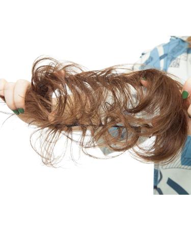 SEGO Human Hair Scrunchies for Women Messy Hair Buns Hairpiece #4 Medium Brown 100% Real Remy Updo Scrunchies Donut Hair Extensions Chignons Straight (23g) Straight #4 Medium Brown - Buy Online on GoSupps.com