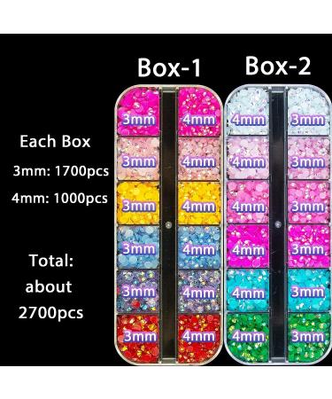 Candy Color Jelly Acrylic Nail Rhinestones - 8100 Pcs Rhinestones in Pink, Blue, Green - Perfect for Nail DIY Crafts and Jewelry - S2 Collection - Buy Online on GoSupps.com