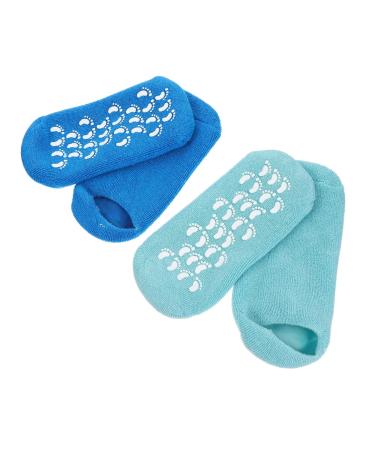 POPETPOP 2 Pairs Gel Socks Cracked Heel Care Socks Reusable Moisturizing Socks Foot Spa Sock Foot Covers Women Socks Supple Spa Socks Miss Vegetable Gel Moisture Absorption Commodity