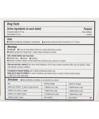 Quality Choice Stool Softener Plus Laxative 60 Tablets (Pack of 5) - Buy Online on GoSupps.com