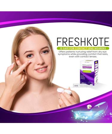FRESHKOTE Eye Drops for Dry Eyes - 30 Single-Use Vials Preservative-Free Lubricant for Contacts Includes Ammonia-Free Glass Cleaner & Microfiber Cloth - Fast International Shipping - Buy Online on GoSupps.com