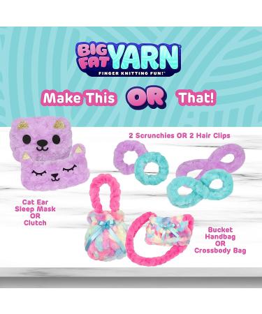 Big Fat Yarn Accessory Kit for Finger Knitting Fun - Ultimate DIY Knitting Kit for Beginners - Arts and Crafts for Kids, Teens, Tweens, and Adults - 10 Project Ideas Included - Ages 6 - Buy Online on GoSupps.com