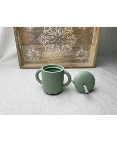 Jane and Kate 2-Pack Food Grade Silicone Training Cup and Straw | 5oz Spill Proof - 6 Months+ | Green & Blue - Buy Online on GoSupps.com
