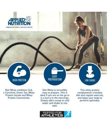 Applied Nutrition Diet Whey High Protein Powder Supplement - Chocolate Dessert 450g - Weight Management with CLA, L Carnitine, Green Tea - 18 Servings - Buy Online on GoSupps.com